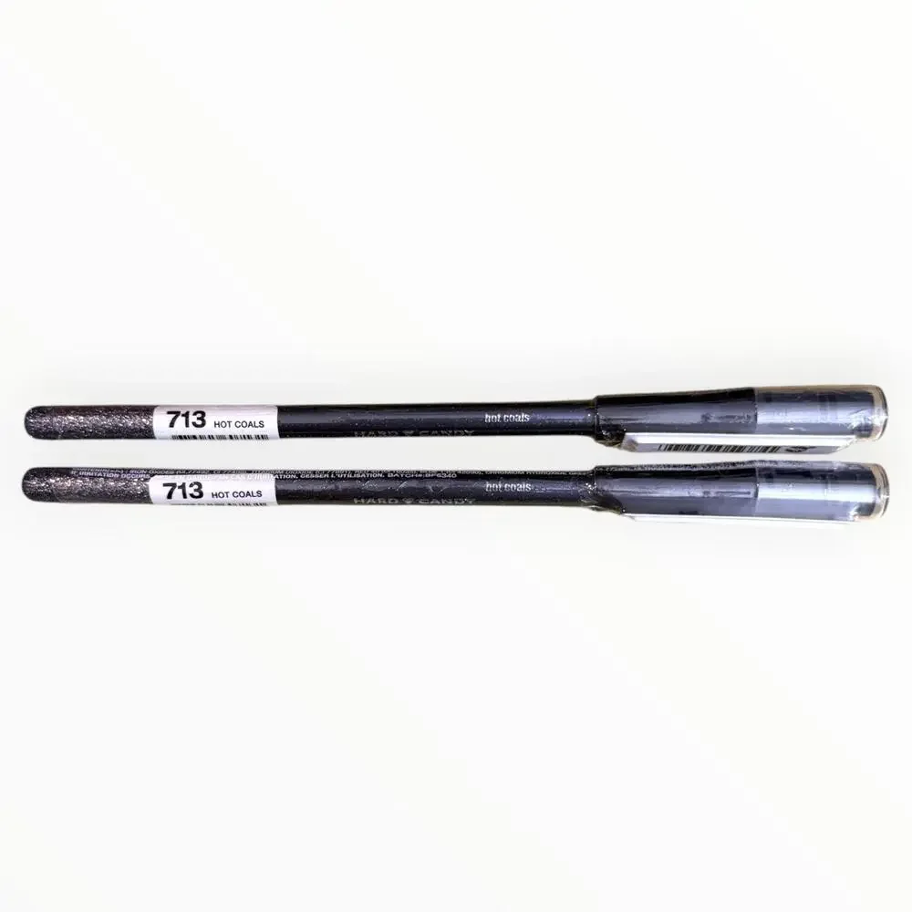 Lot of 2 Hard Candy Take Me Out Liner Glitter Eyeliner 713 Hot Coals NEW SEALED